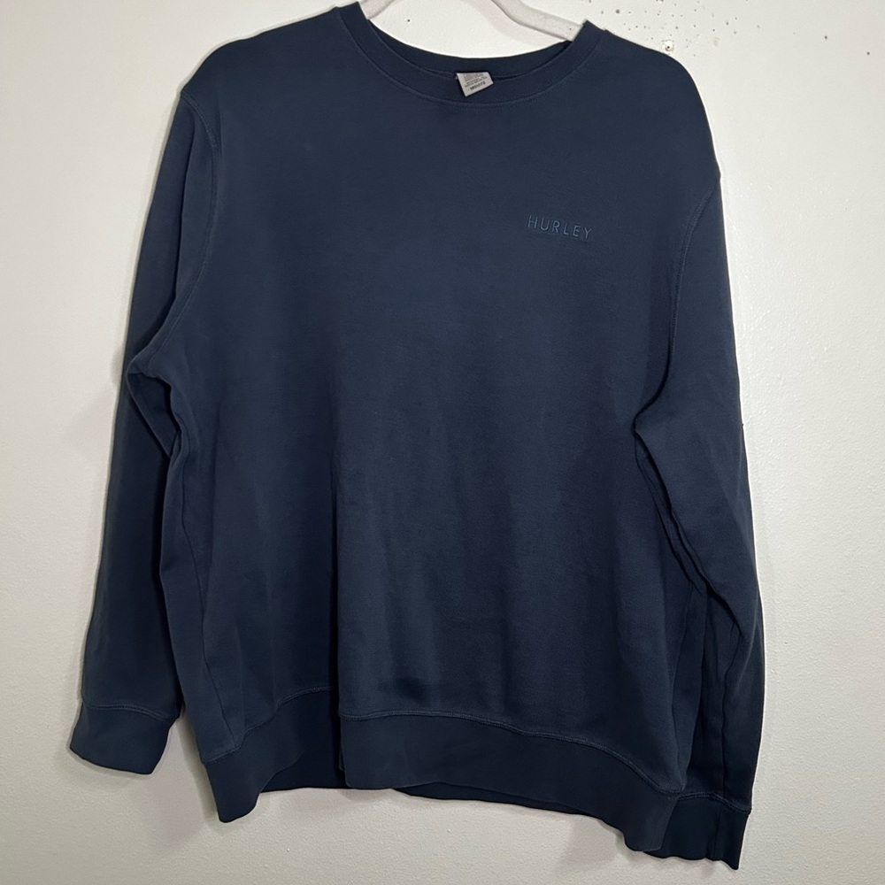 Hurley grey blue textured thick long sleeve